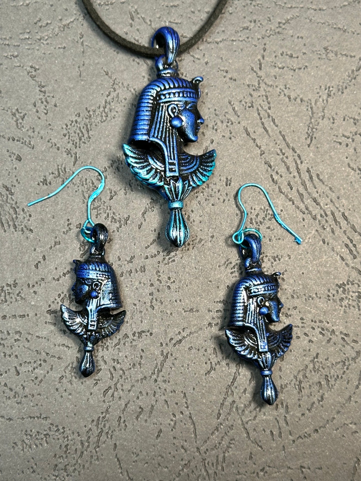 Parure pendentif boucle d’oreille