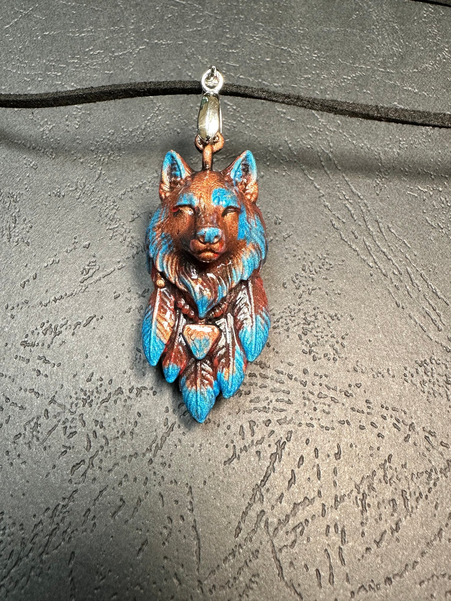 Pendentif LOUP INDIEN