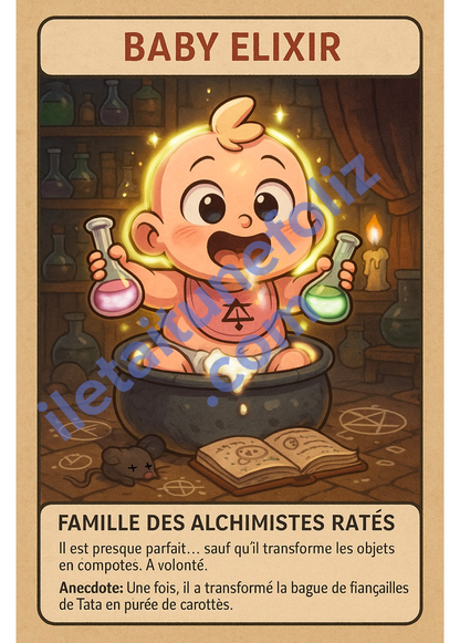 JEU DES 7 familles paranormales complètements barrées