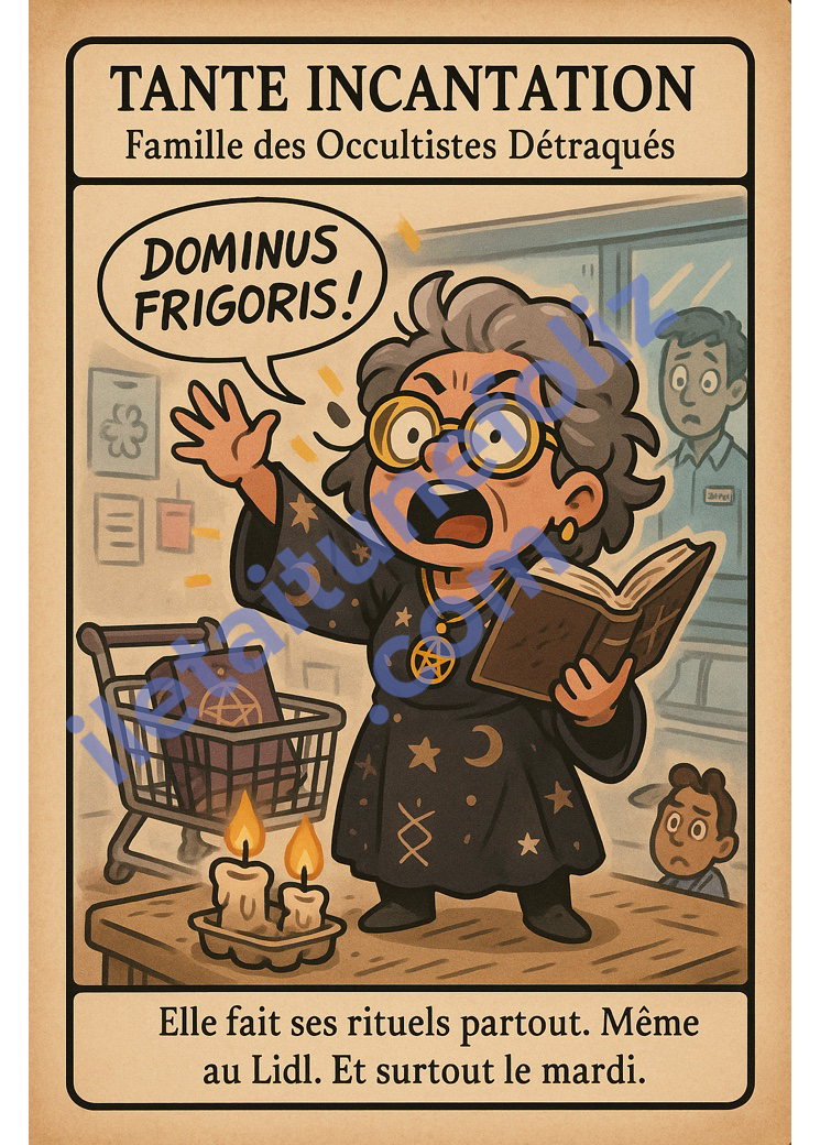 JEU DES 7 familles paranormales complètements barrées